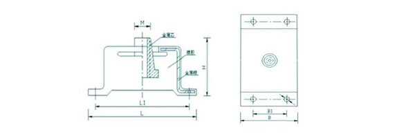 BE-15橡膠減震器 結(jié)構(gòu)